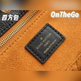 LV Модель M44925 Черный тисненый  ONTHEGO Большая сумка с тиснен