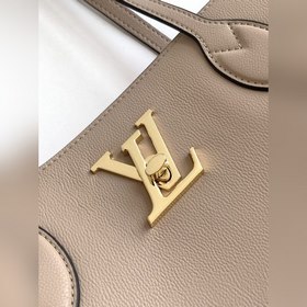 LV Модель M58927 Розовый LOCKME Сумка Сумка Lockme из мелкозерни