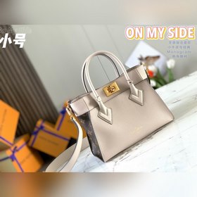 LV Модель M57729 Старый серый коричневый Сумка ON MY SIDE Эта м