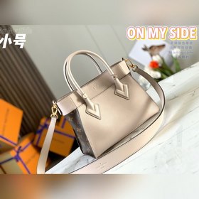 LV Модель M57729 Старый серый коричневый Сумка ON MY SIDE Эта м