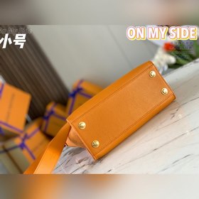 LV Модель M57730 Перфорированная сумка имбирно-желтого цвета Су