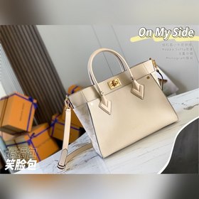 LV Модель M55802 Молочно-белый Сумка On My Side Элегантная сумк