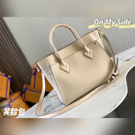 LV Модель M55802 Молочно-белый Сумка On My Side Элегантная сумк