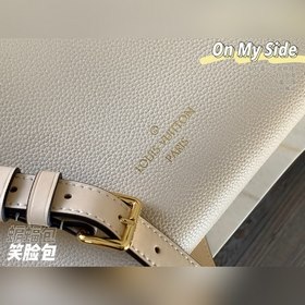 LV Модель M55802 Молочно-белый Сумка On My Side Элегантная сумк