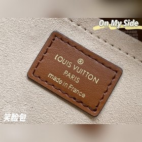 LV Сумка On My Side, модель M53826, слоновая кость с вышивкой С