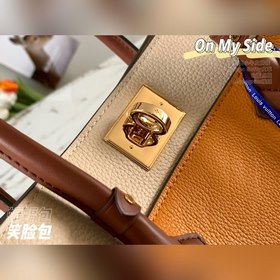 LV Модель M53823 Старый имбирь желтый Сумка On My Side Сумка де
