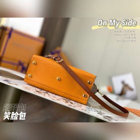 LV Модель M53823 Старый имбирь желтый Сумка On My Side Сумка де