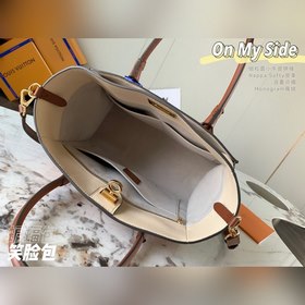 LV Модель M53823 Старый имбирь желтый Сумка On My Side Сумка де