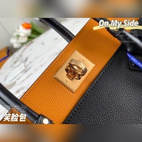 LV Модель M53823 Черный цвет On My Side сумка Сумка демонстрируе