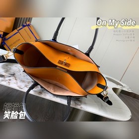 LV Модель M53823 Черный цвет On My Side сумка Сумка демонстрируе