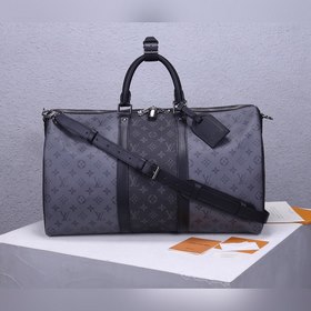 LV Keepall Bandoulière 50 дорожная сумка Модель： M45392 Светлая т