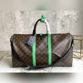 LV Keepall дорожная сумка, модель M46259, зеленая, 50 см, серия д