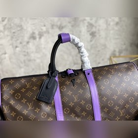 LV Keepall дорожная сумка, модель M46257, фиолетовый, 50 см, сери