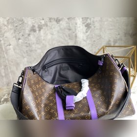 LV Keepall дорожная сумка, модель M46257, фиолетовый, 50 см, сери