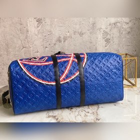 LV  Модель M21105 Синяя дорожная сумка 55 см  Дорожная сумка Ke