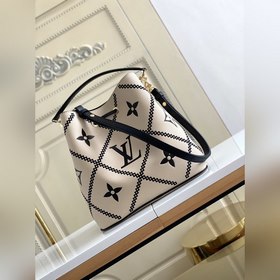 Сумка LV NéoNoé среднего размера, модель 46023, белая Сумка-бакет