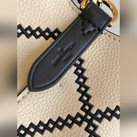 LV Модель 44022 Белый M46023 Молочно-белый Мини-сумка-бакет из к