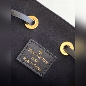 LV Модель 44022 Белый M46023 Молочно-белый Мини-сумка-бакет из к