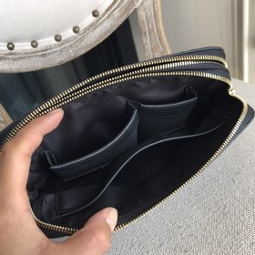LV Ручная сумка с двойной молнией из импортной кожи верхнего слоя
