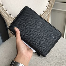 LV Кожаная сумка-клатч, модель： 9850-4 Внутренняя и внешняя часть