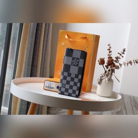 LV модель N60442 Кошелек с прямой застежкой-молнией Этот прямой