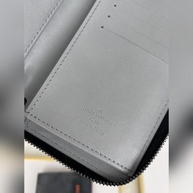 LV Zippy Vertical Кошелек Модель M81384 Серый вертикальный Этот 