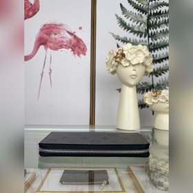 Мужской вертикальный кошелек на молнии LV, модель M62295, серый с