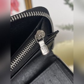 Мужской вертикальный кошелек на молнии LV, модель M62295, серый с