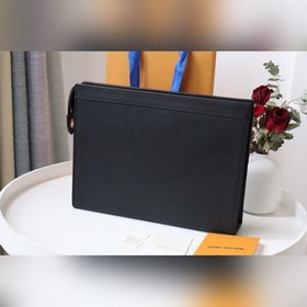 LV Pochette Voyage клатч, модель M45961, деним Эта сумка Pochett