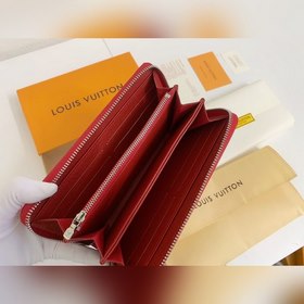 LV Модель M67541 Кошелек с одной молнией и логотипом Supreme Нов
