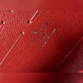 LV Модель M67541 Кошелек с одной молнией и логотипом Supreme Нов
