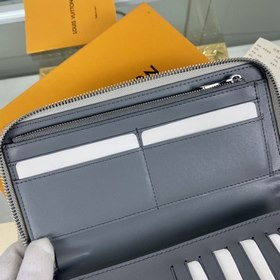 LV Модель M80808 Серебристый зеркальный кошелек с одной молнией С