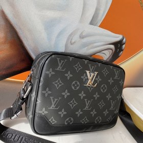 Мужская сумка через плечо LV, итальянская телячья кожа, модель： 8