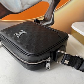LV Мужская сумка через плечо, итальянская телячья кожа, модель： 8