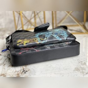 LV Модель N58040 Черный шелкография Мужской комплект из трех пре