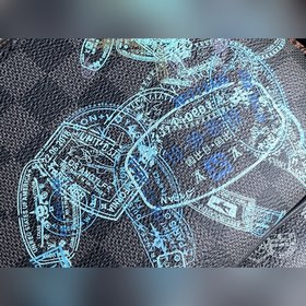 LV Модель N58040 Черный шелкография Мужской комплект из трех пре