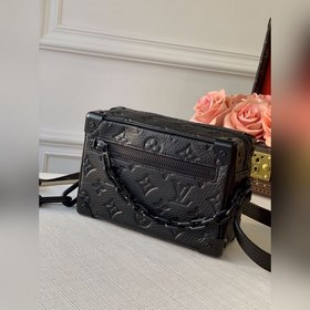 LV Mallle Mini Soft сумка через плечо, модель N55702, черный с ти
