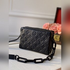 LV Mallle Mini Soft сумка через плечо, модель N55702, черный с ти