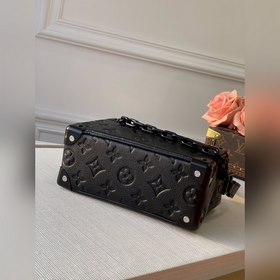 LV Mallle Mini Soft сумка через плечо, модель N55702, черный с ти