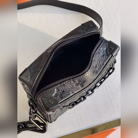 LV Mallle Mini Soft сумка через плечо, модель N55702, черный с ти