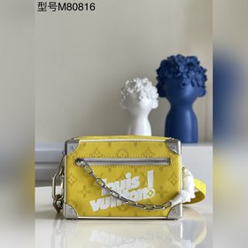 LV Mini Soft Trunk сумка, модель M80816, желтый Сумка Mini Soft T