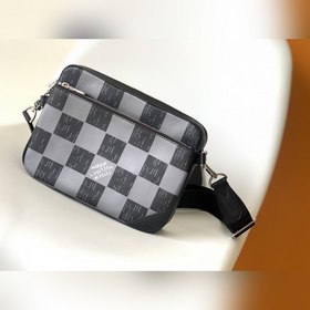 LV Trio Почтовая сумка из кожи первого слоя с диагональным ремнем