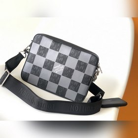 LV Trio Почтовая сумка из кожи первого слоя с диагональным ремнем