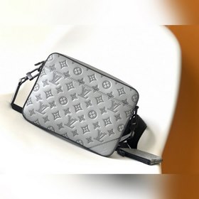 LV Сумка-почтальон Duo из кожи первого слоя, модель M46104 Эта