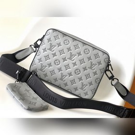 LV Сумка-почтальон Duo из кожи первого слоя, модель M46104 Эта