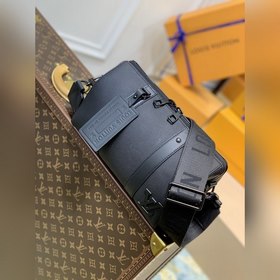 Сумка LV City Keepall через плечо, модель M57082 Черная сумка дл