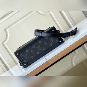 LV VIrgil мягкая сумка через плечо, модель M44730, черный с цвет