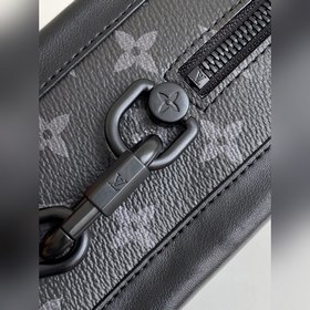 LV VIrgil мягкая сумка через плечо, модель M44730, черный с цвет