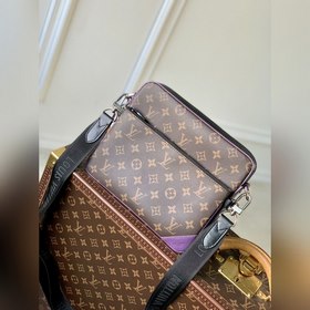 Почтовая сумка LV Trio Модель M46266 Старый шрифт/фиолетовый  Э