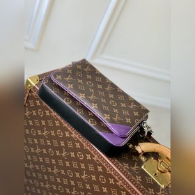 Почтовая сумка LV Trio Модель M46266 Старый шрифт/фиолетовый  Э